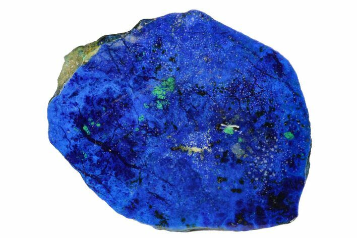 Vivid Blue, Cut/Polished Azurite Nodule - Siberia #175573